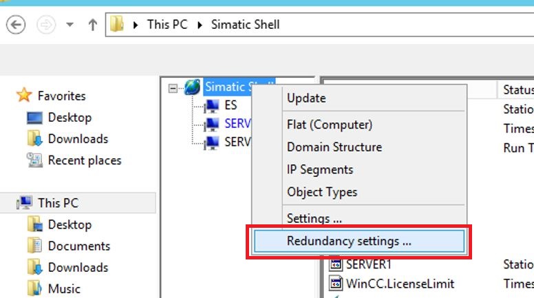 Redundancy Setting